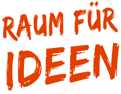 Raum für Ideen Schriftzug